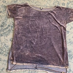 Free people oversized velvet top